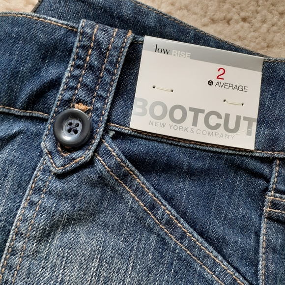 (NWT) NY&C Denim Blue Low Rise Bootcut Jea… - Picture 4 of 7